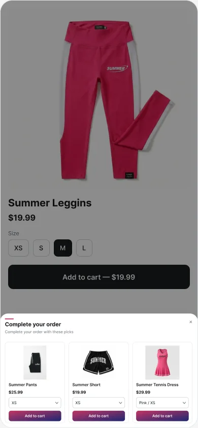 Cross-sell popup on mobile taking the full screen width after add to cart