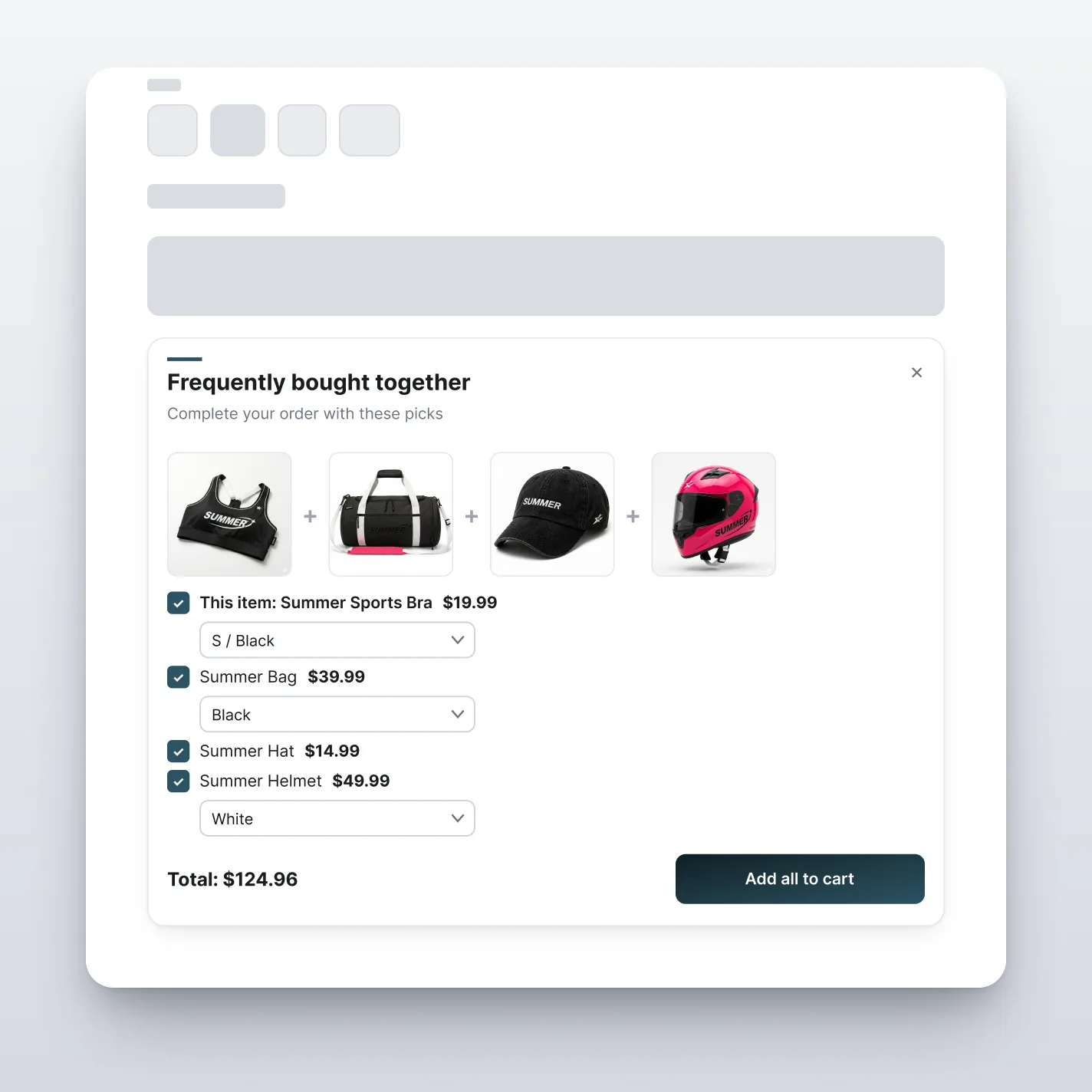 FBT Pop-up — storefront preview
