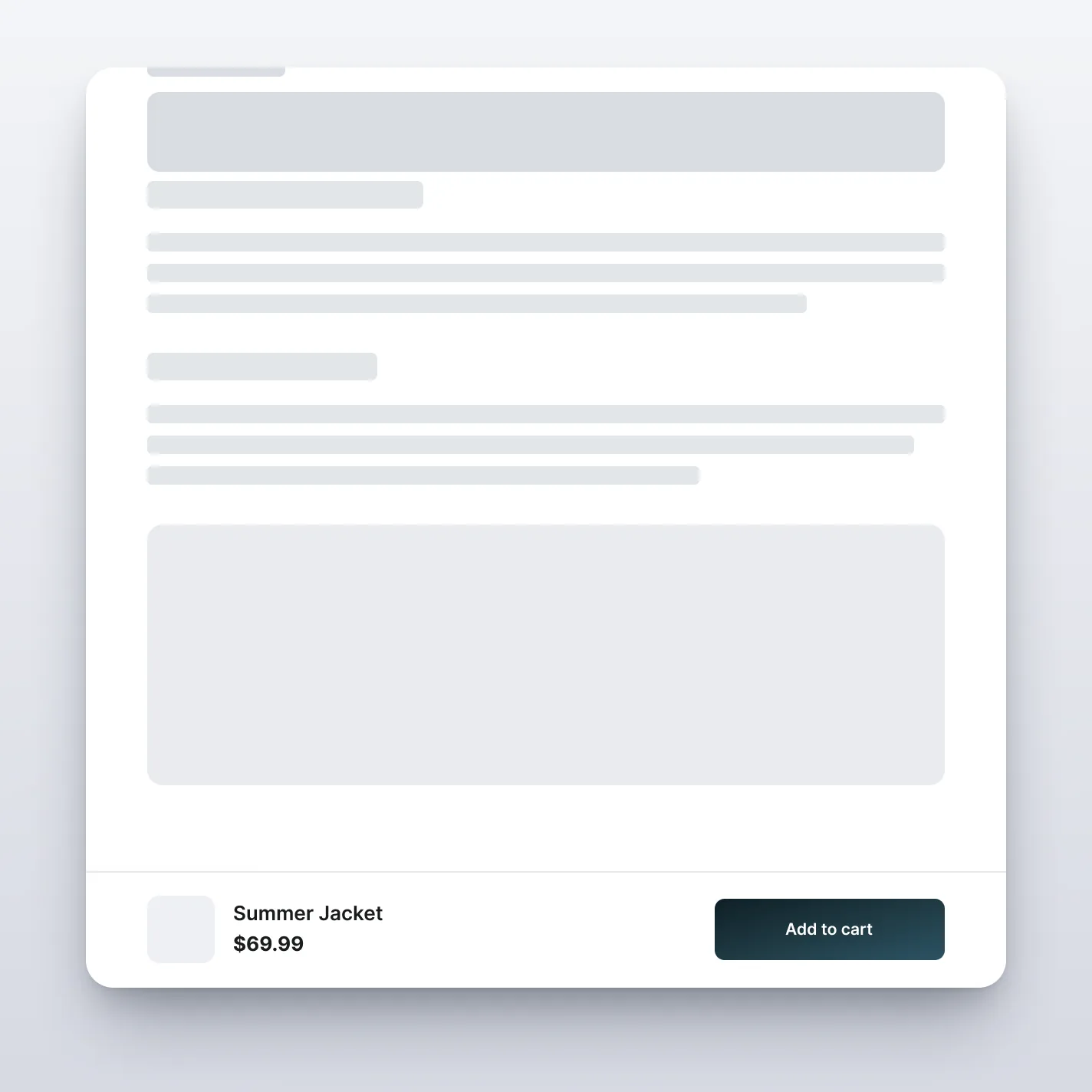 Sticky Add to Cart — storefront preview