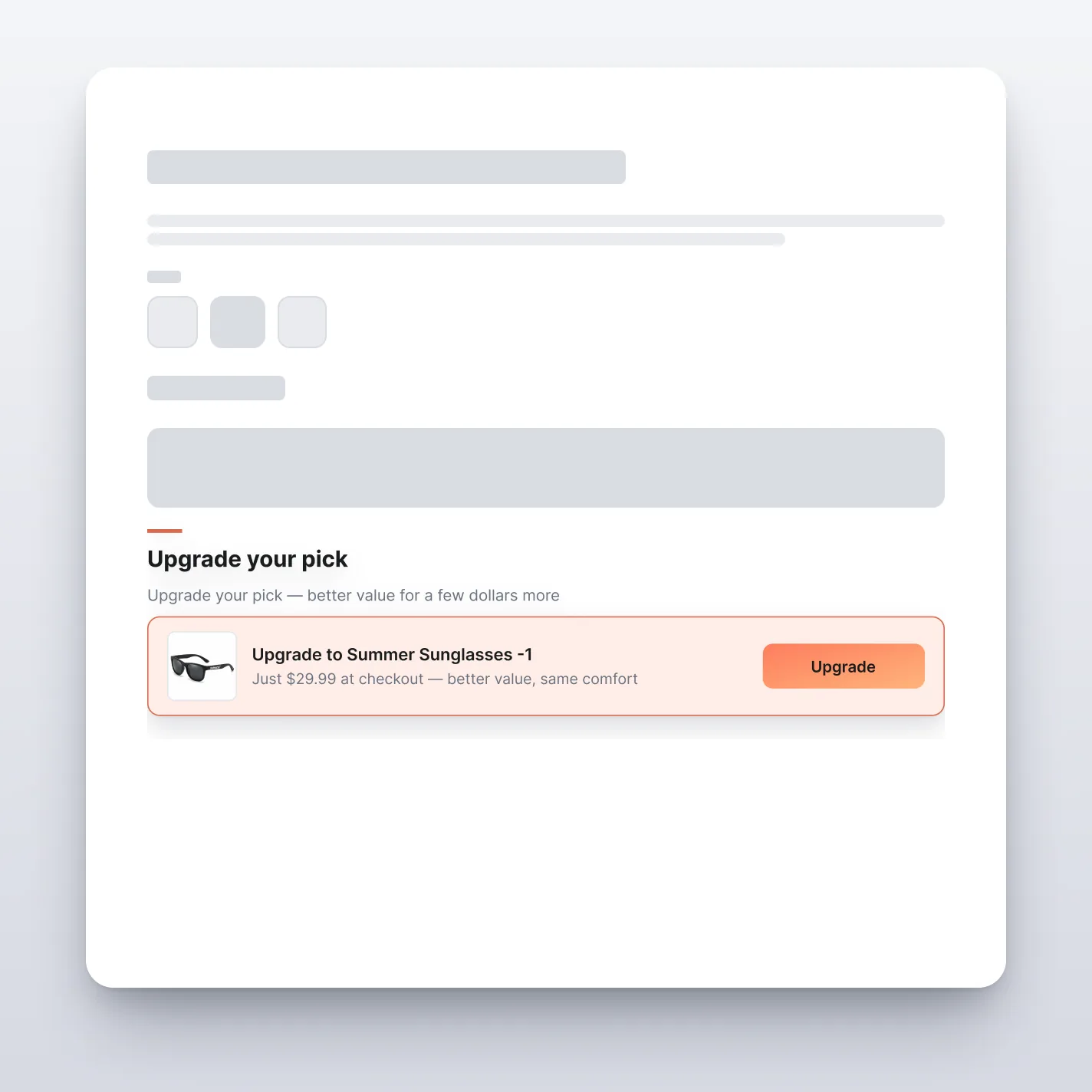 Upsell — Inline Banner — storefront preview